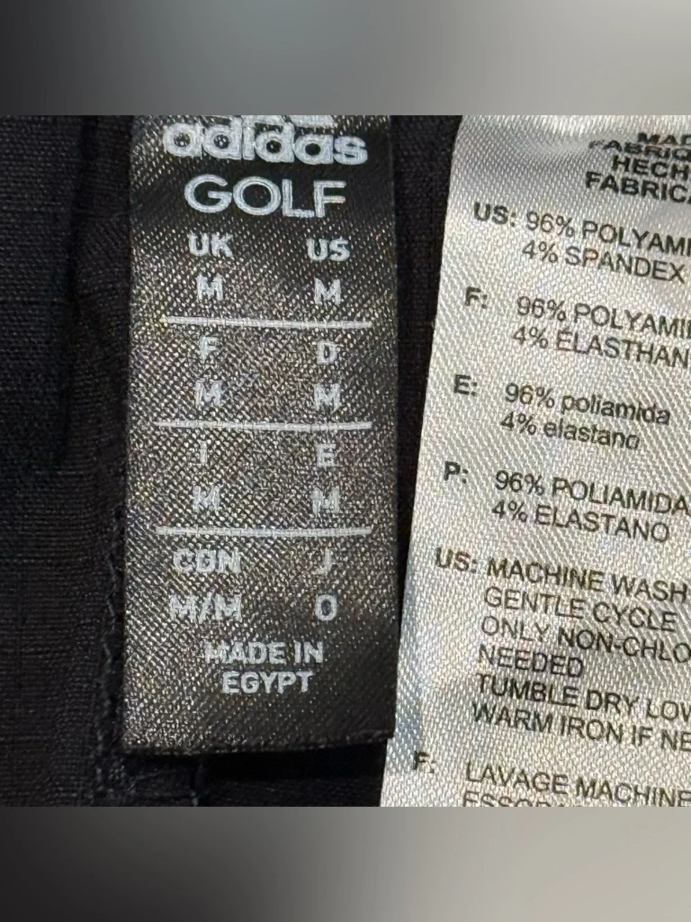 Adidas Men’s Black‎ Golf Athletic Performance Shorts Size Medium